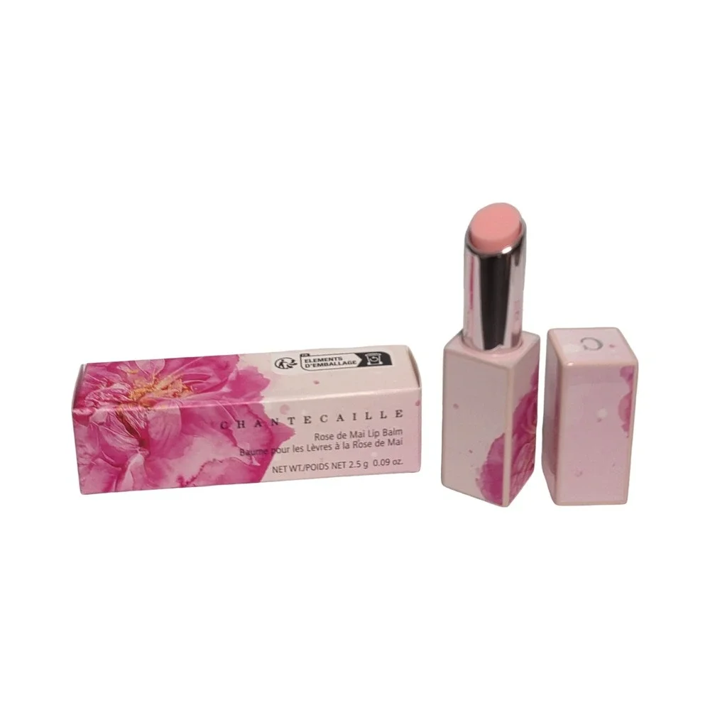 Chantecaille Rose de Mai Lip Balm 2.5g 0.09oz Pink Floral Case Made in Italy